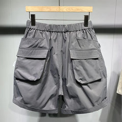 Hearujoy Men's Casual Pants Summer Street Fashion Simple Workwear Harem Mid Pants New High Quality Loose Thin Unique Shorts for Men