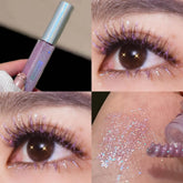 YICKYUE - 4 Colors Diamond Glitter Mascara Long Lasting Makeup 3D Volume Eyelashes Curling Shimmer Mascara Eye Lash Female Cosmetics