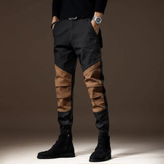 Hearujoy Fashion Cargo Pants for Men Harem Y2k Slacks Emo Multi Pocket Outdoor Baggy Hip Hop Navy Loose Street Multipockets Trousers Man