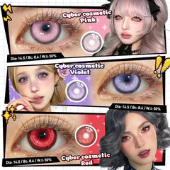 YICKYUE - 10Pcs Daily Disposable Anime Cosplay Colored Contact Lenses 1 Day Wholesale Cyber Cosmetic Soft Eye Contacts for Coser