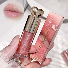YICKYUE - Moisturizing Plump and Sparkling Lip Gloss Mirror Water Lip Glaze Moisturizing Lip Oil Diamond Shimmer Glitter Liquid Lipsticks