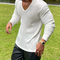 Hearujoy Men Sexy Shaping Sports Casual Long-Sleeve Tops 2024 New Genderless Fashion Training Fitness Simple Versatile Slim Tshirt Unisex