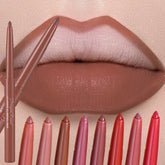 YICKYUE - 1PC Matte Brown Lip Liner Pencil Long Lasting and Waterproof Red Lip Contour Matte Lipstick Fill Pen Lips Makeup 12 Colors