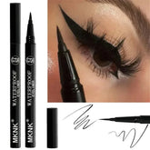 YICKYUE - 1/2 PCS Black Quick-Dry Eyeliner Pencil - 24H Lasting Smooth Matte Waterproof Anti-Smudge Liquid Eyeliner Makeup for Eyes