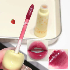 YICKYUE - 6 Color Water Light Lip Gloss Waterproof Nude Chestnut Brown Plumping Lip Glaze Long-lasting Non-stick Cup Jelly Mirror Lip Tint