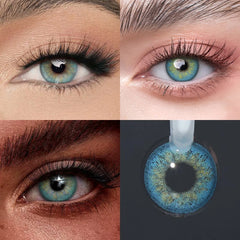 YICKYUE - 1 Pair Soft Lens Colored Contact Lenses, Small Pupil Eye-Enlarging, for Daily Cosmetic Makeup & Chic Styling