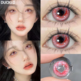 YICKYUE - 1Pairs Colored Contact Lenses for Eyes with Diopters Natural Red Korean Lenses Pink Lens Anime Beauty Contacts Yearly Use