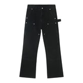 Hearujoy Slim Fit Ruffle Jeans Trend Men Autumn New Korean Style Handsome Double Knee Decoration Straight Denim Pants Fashion 9C1747