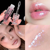 YICKYUE - Lip Plumping Crystal Gloss Lip Glaze Lasting Moisturizing Transparent Lip Oil Natural Lightweight Shining Lipgloss Oil Make up