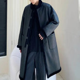 HEARUJOY - Winter New Men's Mid-Length Fur Coat American Retro Fashion Trend Casual Loose High Street Windproof Niche Men's Tops