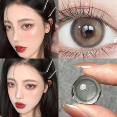 YICKYUE - 1 Pair Korean Brown Contact Lense Color Eye Contacts Lenses Myopic Natural Fashion Pupil High Quality Lens Fast Shipping