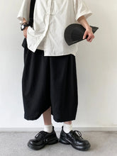 YICKYUE - New Summer Chinese Sle Vintage Casual Pants Men's Seven-Foot Thin Workwear Trousers Loose Fit Faion Urban Daily Wear