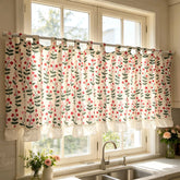 YICKYUE - American Pastoral Style Curtain Minimalist Dustproof Kitchen Door Curtains Cafe Living Room Window Kitchen Half Home Decoration
