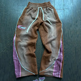 Hearujoy Y2k Embroidery Cotton Stripes Pants New Fashion Hip Hop street Mens Womens Jogger Drawstring Sweatpants Oversize Cargo Trousers