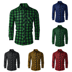 HEARUJOY - Casual Outing 2XL Long Sleeve Blouse Casual Men Clothing Tops Printed Casual Top Everyday Use Polyester Fabric