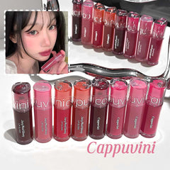 YICKYUE - Crystal Gloss Lip Tint Punk Brown Hydrating Glossy Lip Glaze Mirror Water Light Lip Gloss Korean Makeup Plumping Lips