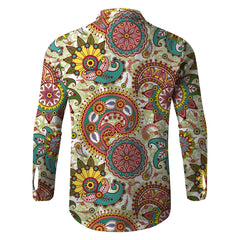 HEARUJOY - Classic Fit Men'S Slim Fit Shirt Men Long Sleeve Winter Casual Printed Shirts Fashion Top Blouse Shirts Roupas Masculinas