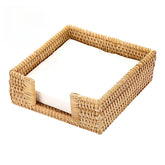 YICKYUE - Tissue Box Holder Handwoven Storage Basket Rustic Country Style Natural Straw Weaving for Home Kitchen Dining Table Organizer