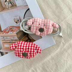 YICKYUE - New Puppy Shape Data Cable Organiser Clip Headphone Cable Organiser Charging Cable Binding Strap Fabric Storage Box Supplies