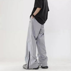 Hearujoy Parachute Sports Pants Joggers Men Korean Oversize Wide Leg Trousers Male Sportswear Casual Loose Streetwear Hip Hop