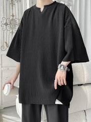 HEARUJOY - Oversized Ice Silk Mesh Tshirt for Men Summer Breathable Short Sleeve Tops Men's Quick Dry T-shirt Trainer Running Tshirt Q169
