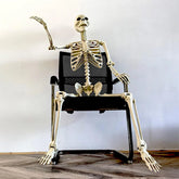 YICKYUE - Halloween Outdoor Skeletons Realistic Full-Body Skeleton for Outside Spooky Photo Props Garden Decor Decorative Party Supplies