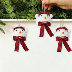 YICKYUE - Christmas Snowman Ball Ornaments Holiday Foam Tree Hanging Decoration