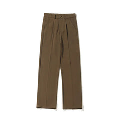 HEARUJOY - Brown Black Suit Pants Men Fashion Society Mens Dress Pants Korean Casual Straight Pants Mens Office Formal Trousers Plus Size
