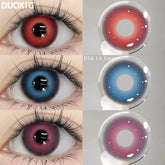 YICKYUE - 2PCS New Cosplay Contact Lenses for Eyes Anime With Degree Colorful Contacts Halloween Pupils Makeup Contact Lense 14.5mm