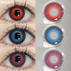 YICKYUE - 2PCS New Cosplay Contact Lenses for Eyes Anime With Degree Colorful Contacts Halloween Pupils Makeup Contact Lense 14.5mm