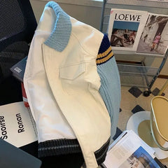 Hearujoy Spring Autumn Fashionable Retro Color Block Jackets Men's French Chic Loose Casual Jacket Men Tops Overcoat Male Clothes