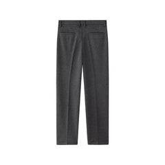 HEARUJOY - Korean Fashion Woolen Suit Pant Men Waist Button Straight Trouser Autumn Winter Business Casual Loose Light Mature Style Pants