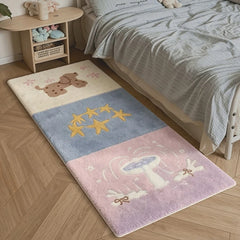 YICKYUE - Bedroom Bedside Rug Soft Comfortable Floor Mat Dopamine Animal Print Carpet Sweet Girl Home Decor Rugs Alfombra de dormitorio