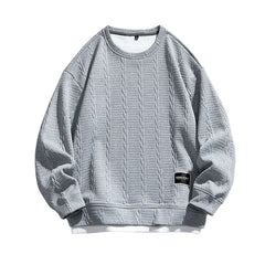 HEARUJOY - Korean Style Teenager Loose Round Neck Sweatshirt Men's Trendy Brand Long-sleeved Pullover Spring Autumn