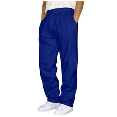 YICKYUE - Men'S Loose Jogging Sports Pants Mens Fleece Lined Sweatpants Wide Straight Leg Pants Bottom Sweatpants Man Pants Ropa Hombre