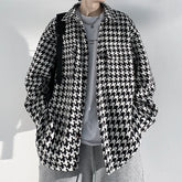 Hearujoy Spring Autumn Premium Heavy Shirts Men Solid Loose Long Sleeve Women's jacket Hip Hop Thick Korean Casual Woolen Coat New