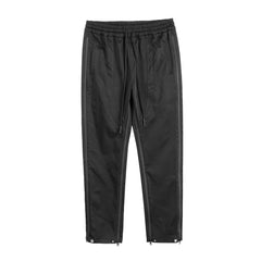 Hearujoy Y2k Functional Double Zipper Nylon Vibe Casual Track Pants for Men Straight Ropa Hombre Baggy Cargos Patchwork Loose Trousers