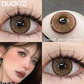 YICKYUE - Colored Contact Lenses for Eyes with Degree Natural Brown Pupils Fashion Lens Green Eyes Contacts Lenses Yearly 2pcs/pair