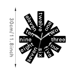 YICKYUE - Acrylic Wall Clock With Digital Scale, Rectangular Splicing, Silent Home Wall Decoration, Modern Minimalist Style Clock