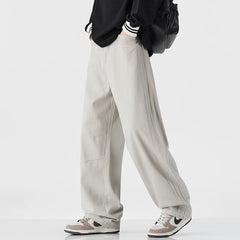 HEARUJOY - Autumn New Arrival Japanese Retro 3D Tailored Pants - Men's Oversized Straight Wide-Leg American Casual Trousers