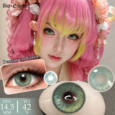 YICKYUE - Anime Cosplay Contact Lenses Helloween Red Colored Contact Lenses Green Eye Lenses Cosplay Blue Makeup Beauty Yearly