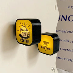 YICKYUE - Coffee Bar LED Fridge Magnet with Light Creative Pegboard Decor for Home and Cafe Illuminated Sign Refrigerator Magnet