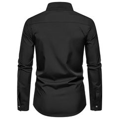 HEARUJOY - Casual Spring Autumn Fashion Business Top Casual Gatherings Regular Length Slight Stretch Everyday Wear Lapel Neckline