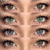 YICKYUE - NEW Colored Pupils for Eyes Green Lens Brown Natural Look Eye Contacts Makeup Gray Fashion Lenses Beauty Color Cosmetic