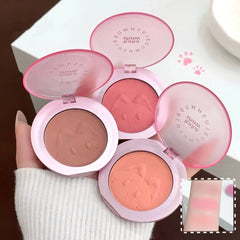 YICKYUE - Single Color Blush Powder Natural Highlighter Brightening Rouge 3 Colors Cheek Tint Mud Matte Low Saturation Pink Blusher Makeup