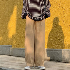 Hearujoy New Baggy Striped Sweatpants For Men Straight-Leg Pants Fashion Hip Hop Streetwear Harajuku Trousers Casual Bottoms Male Clothes