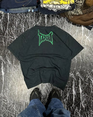 Hearujoy New Tapout Green graffiti Shirts Y2K Mens Graphic Print Oversized T Shirt Harajuku Gothic Round Neck Cotton Short Sleeve Tops