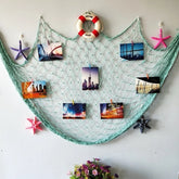 YICKYUE - 3pcs Decorative Mesh Hand Knitting Fishing Net Photo Wall Decoration DIY Creativity Woven Net 100x200cm Simple Wall Net Hanging
