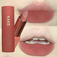 YICKYUE - Tea Brown Velvet Lip Gloss Lipstick Waterproof Long Lasting Sexy Red Brown Color Lip Gloss Smooth Everyday Lipstick Makeup Gifts