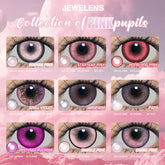 YICKYUE - Pink Color Contact Korean Big Eyes Lens Violet Cosplay Contacts New Arrive Makeup High Quality Fast Shipping
